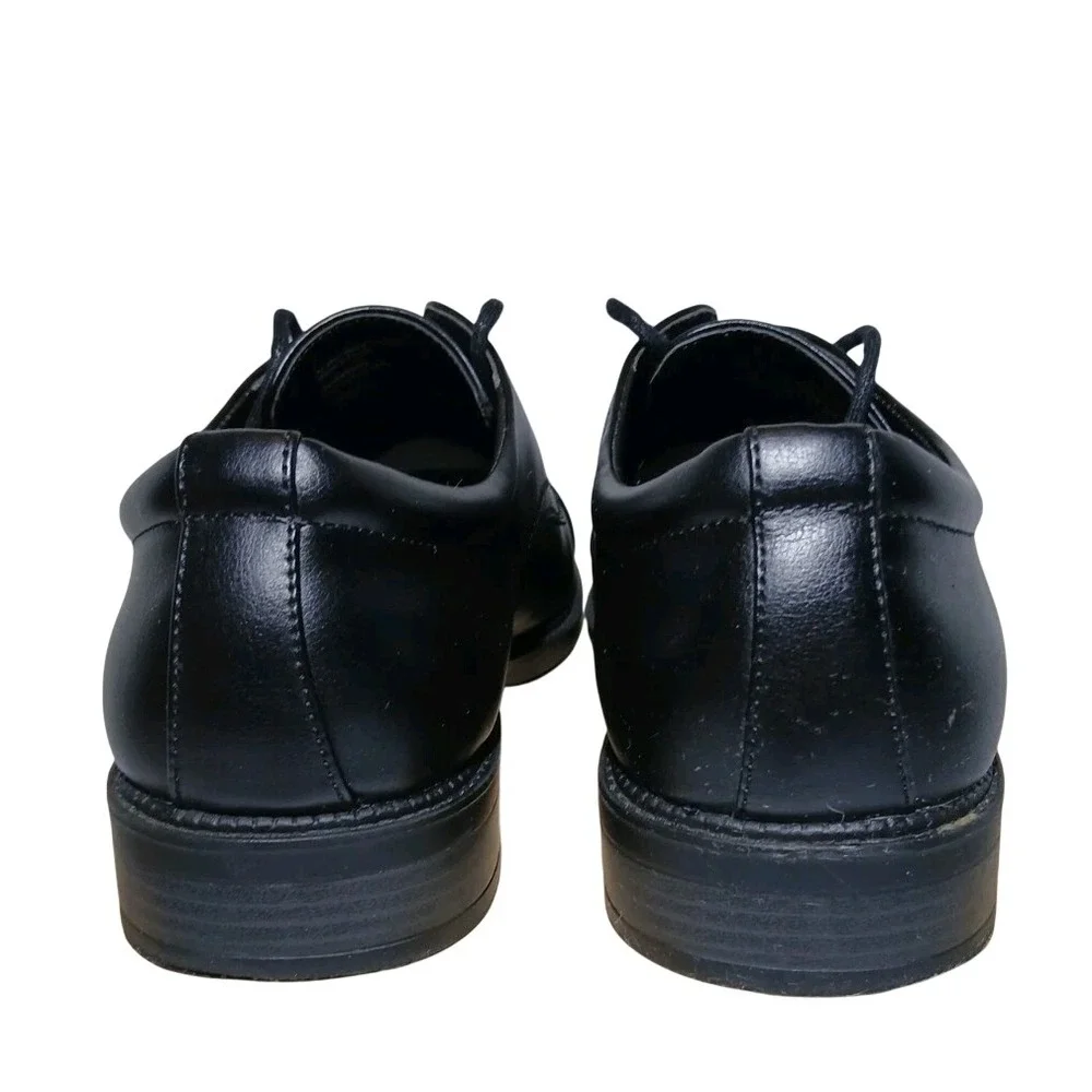 Dexter Comfort Mens Black Cap‎ Toe Memory Foam Lace Up Oxford Dress Shoes
